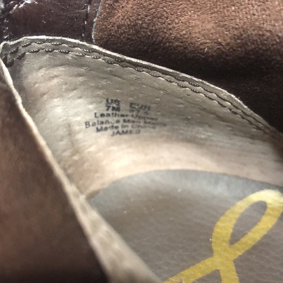 Sam Edelman James Boots Side Zip 7 Dark Brown - Picture 10 of 10